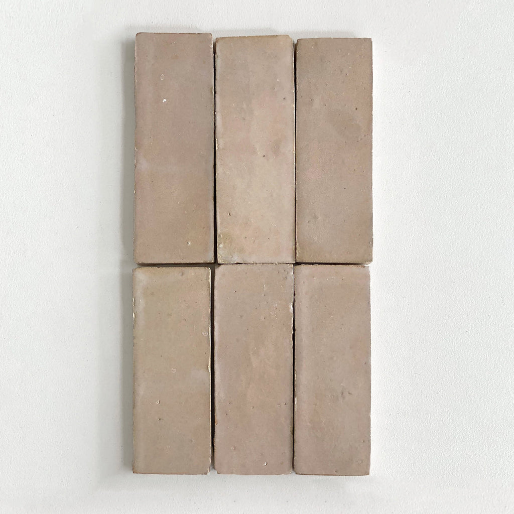 Tiles of Ezra Moroccan Zellige Thin Bejmat-LATTE-6x2 (Carton)