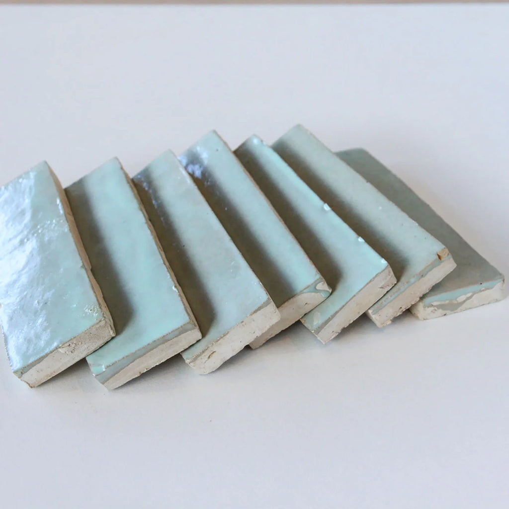 Tiles of Ezra Moroccan Zellige Thin Bejmat-MOSS-6x2 (Carton)