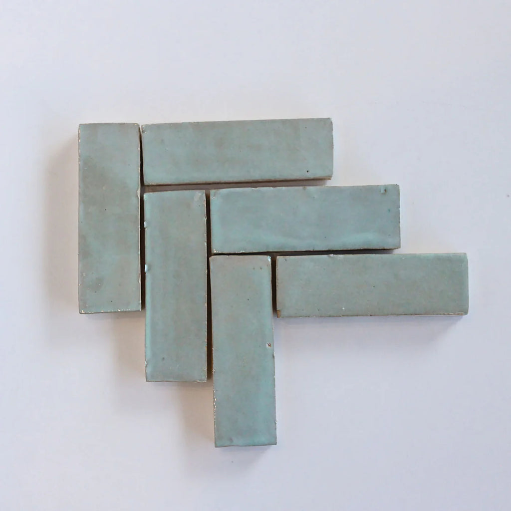 Tiles of Ezra Moroccan Zellige Thin Bejmat-MOSS-6x2 (Carton)