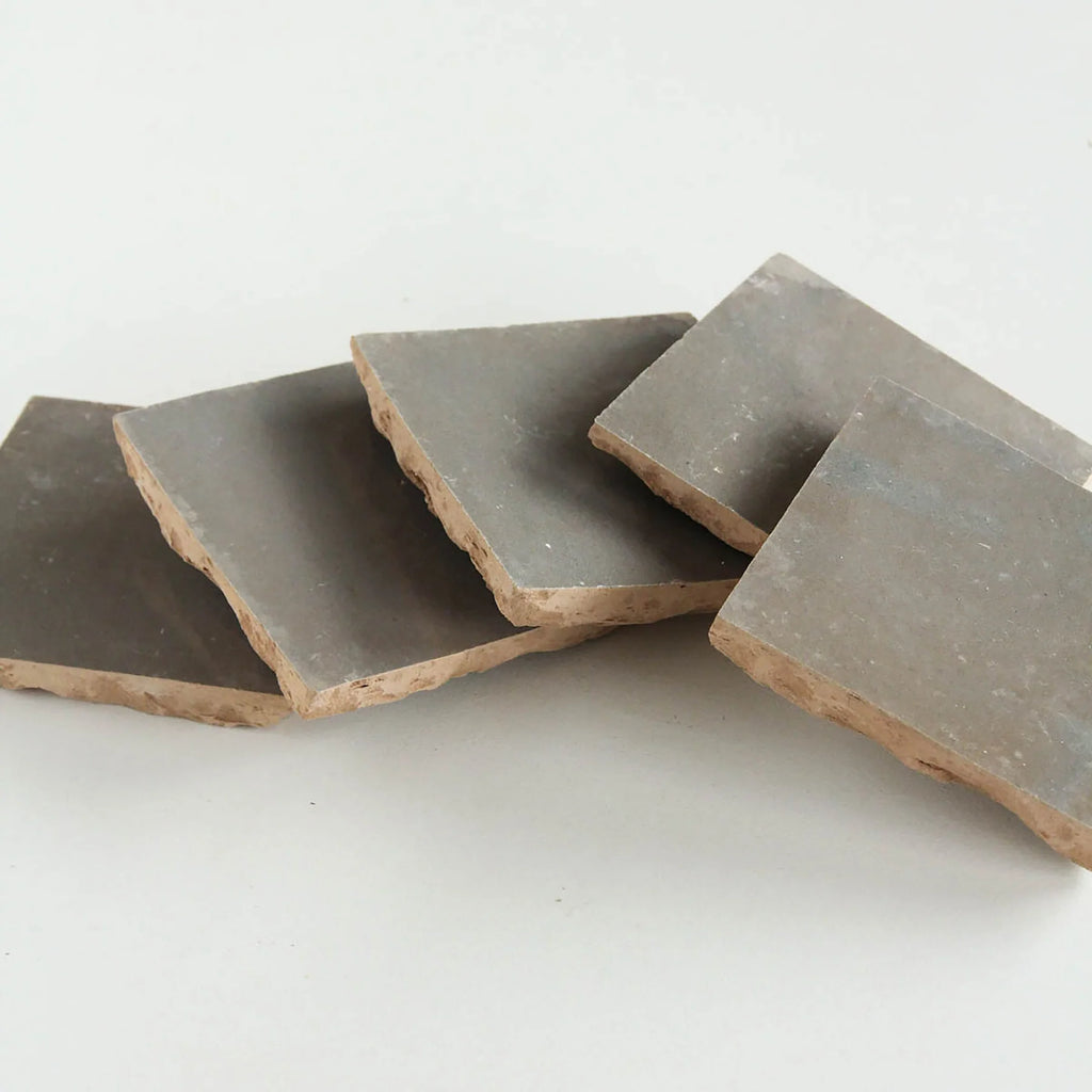 Tiles of Ezra Moroccan Zellige-MUSHROOM-4x4 (Carton)