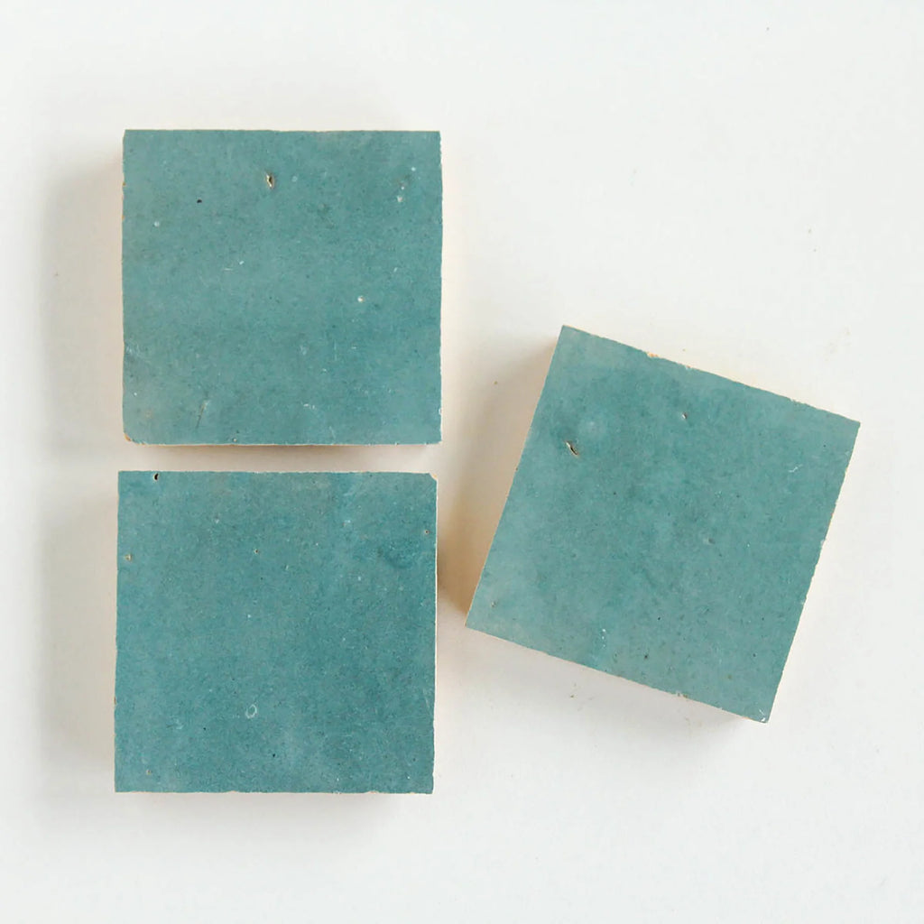 Tiles of Ezra Moroccan Zellige-PEACOCK-4x4 (Carton)