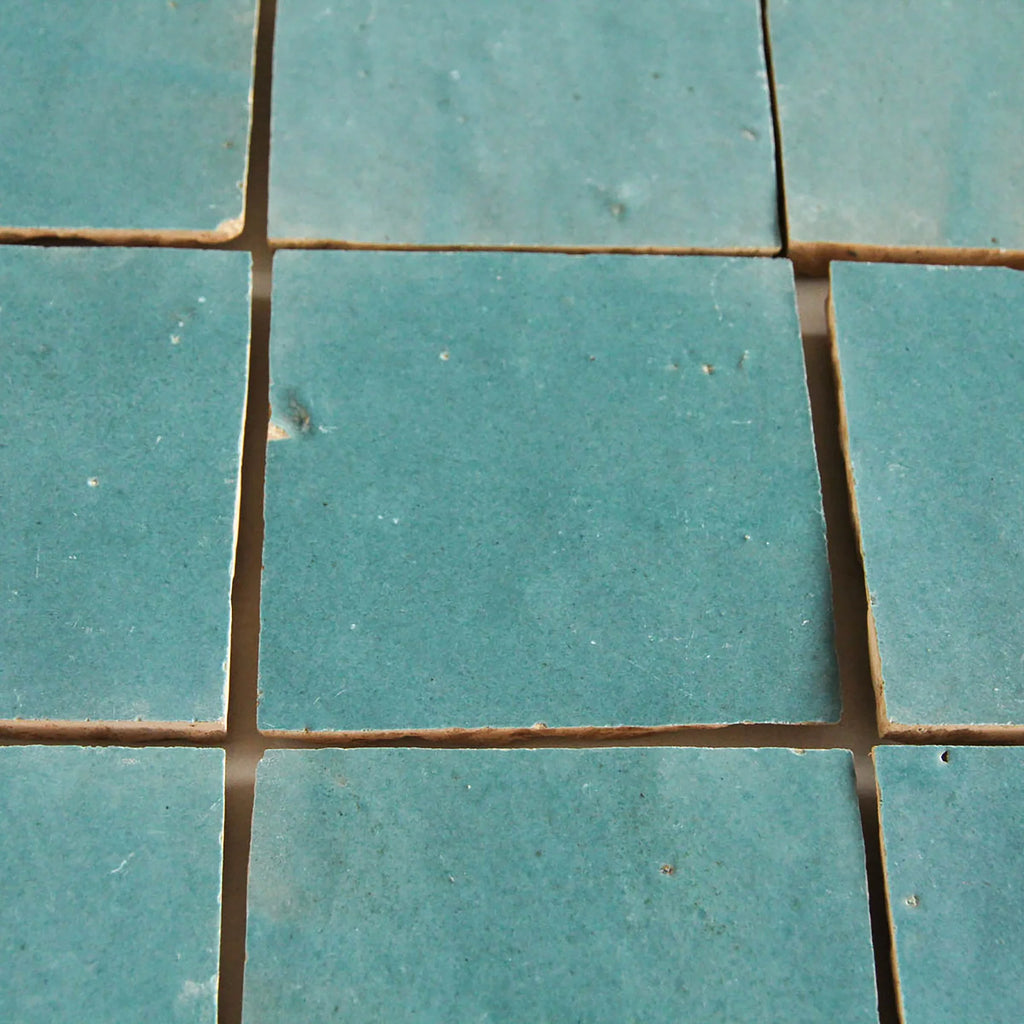 Tiles of Ezra Moroccan Zellige-PEACOCK-4x4 (Carton)