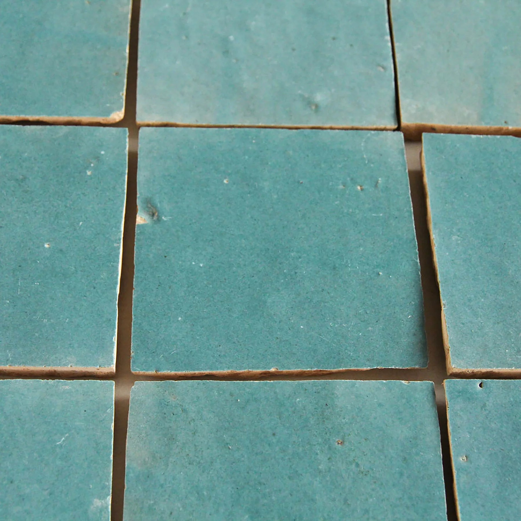 Tiles of Ezra Moroccan Zellige-PEACOCK-4x4 (Carton)