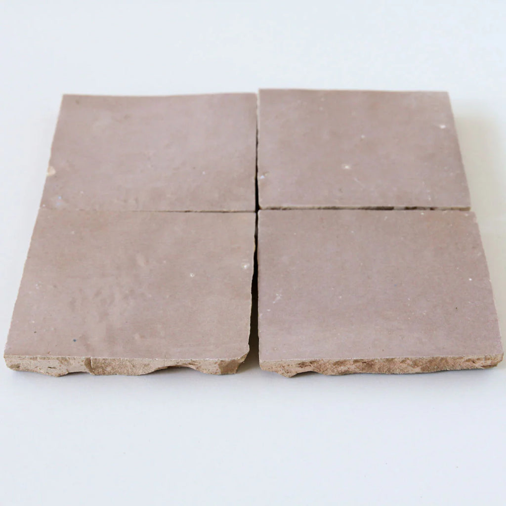 Tiles of Ezra Moroccan Zellige-MOROCCAN PINK-4x4 (Carton)