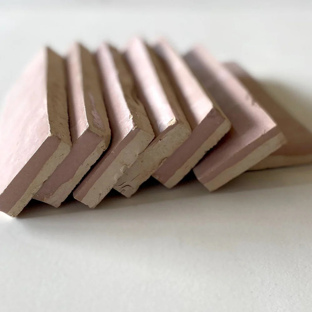 Tiles of Ezra Moroccan Zellige Thin Bejmat-MOROCCAN PINK-6x2 (Carton)