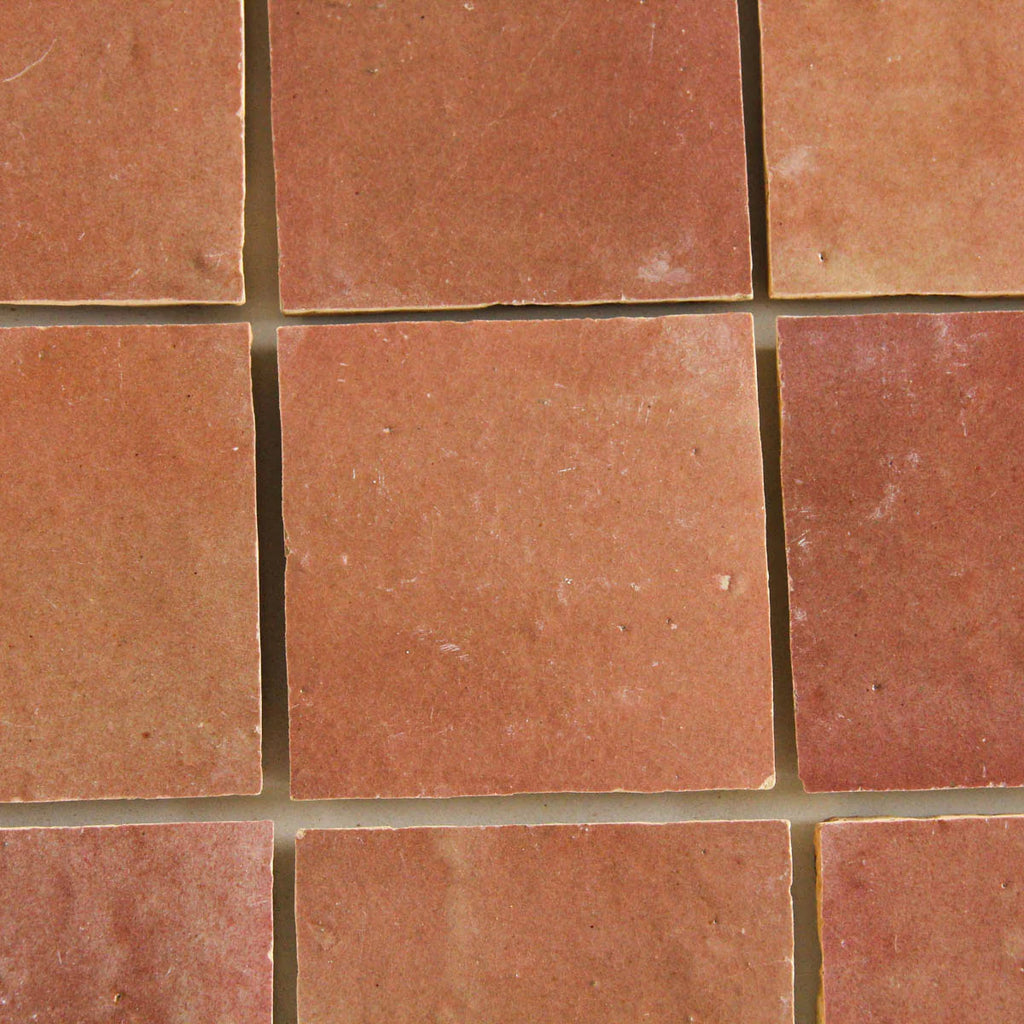 Tiles of Ezra Moroccan Zellige-RUST-4x4 (Carton)