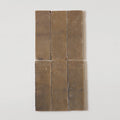 Tiles of Ezra Moroccan Zellige Thin Bejmat-SHIITAKE-6x2 (Carton)