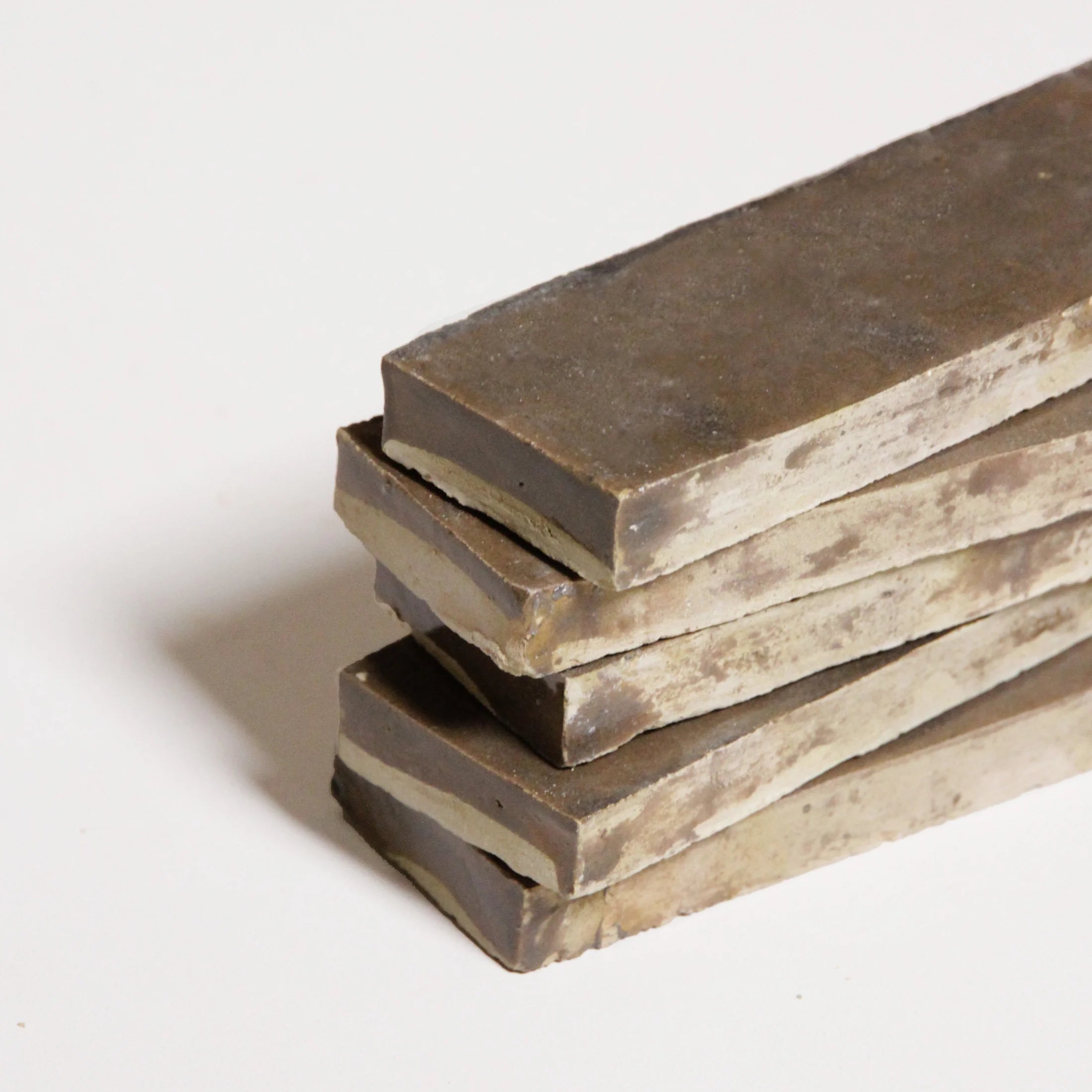 Tiles of Ezra Moroccan Zellige Thin Bejmat-SHIITAKE-6x2 (Carton)