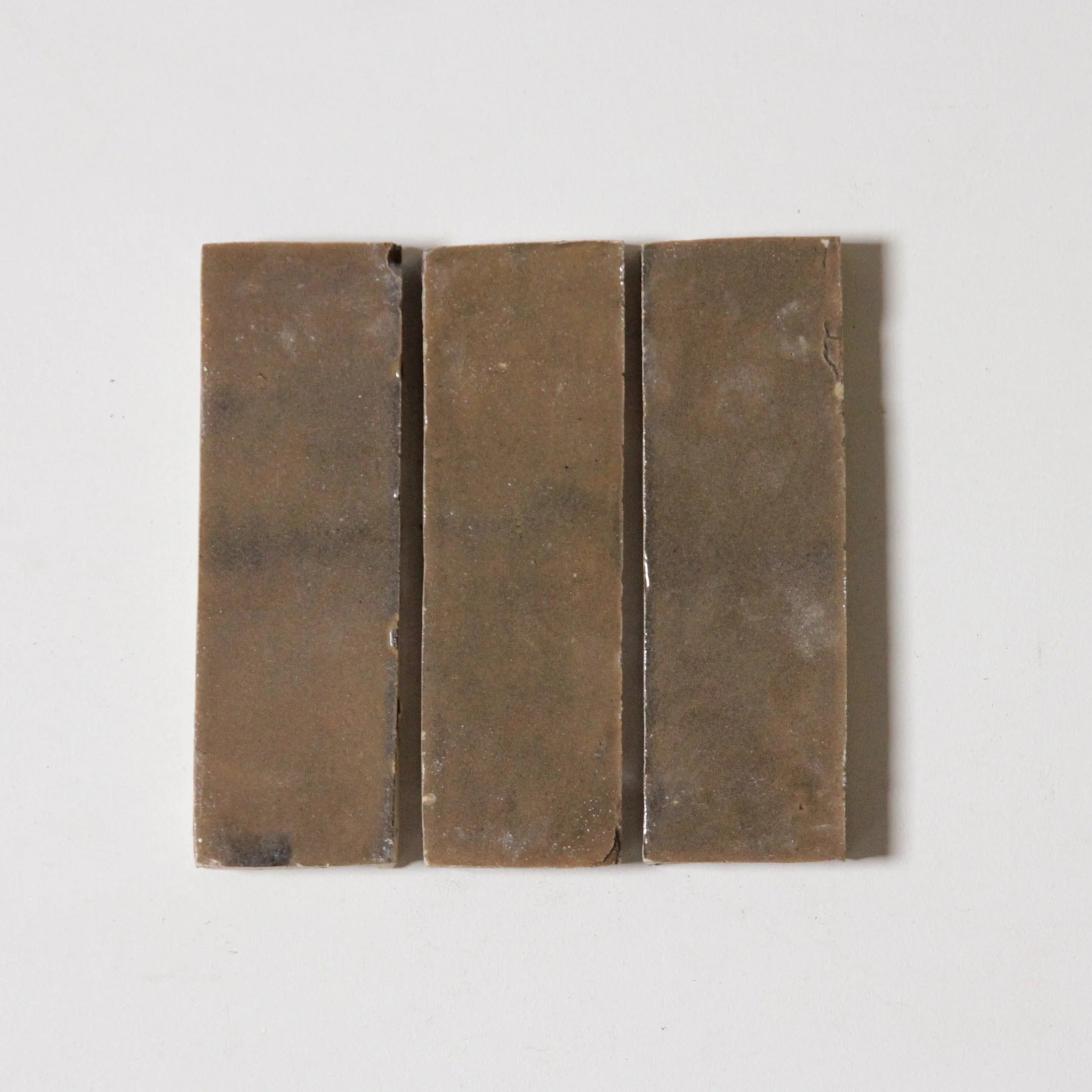 Tiles of Ezra Moroccan Zellige Thin Bejmat-SHIITAKE-6x2 (Carton)