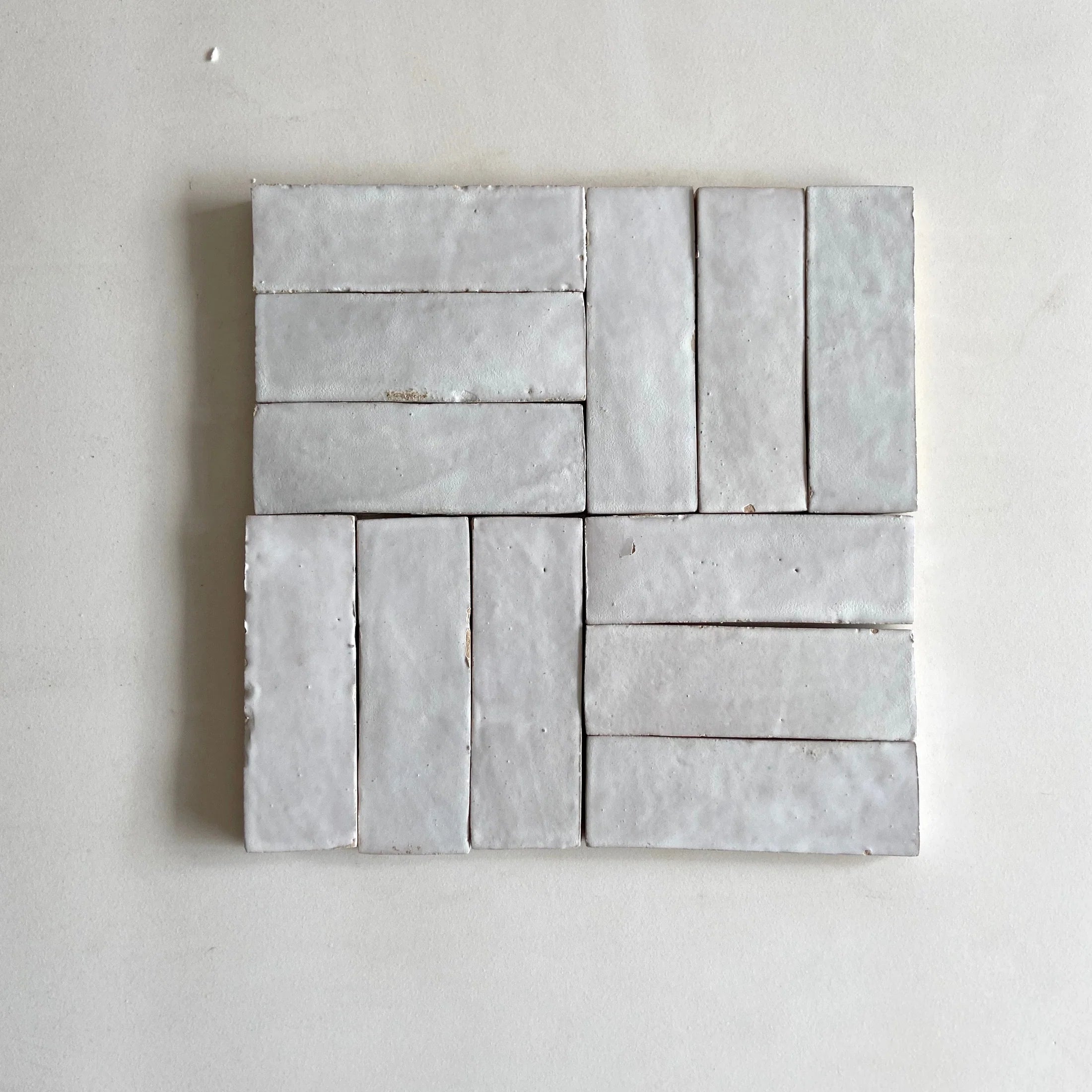 Tiles of Ezra Moroccan Zellige Thin Bejmat-SNOW-6x2 (Carton)
