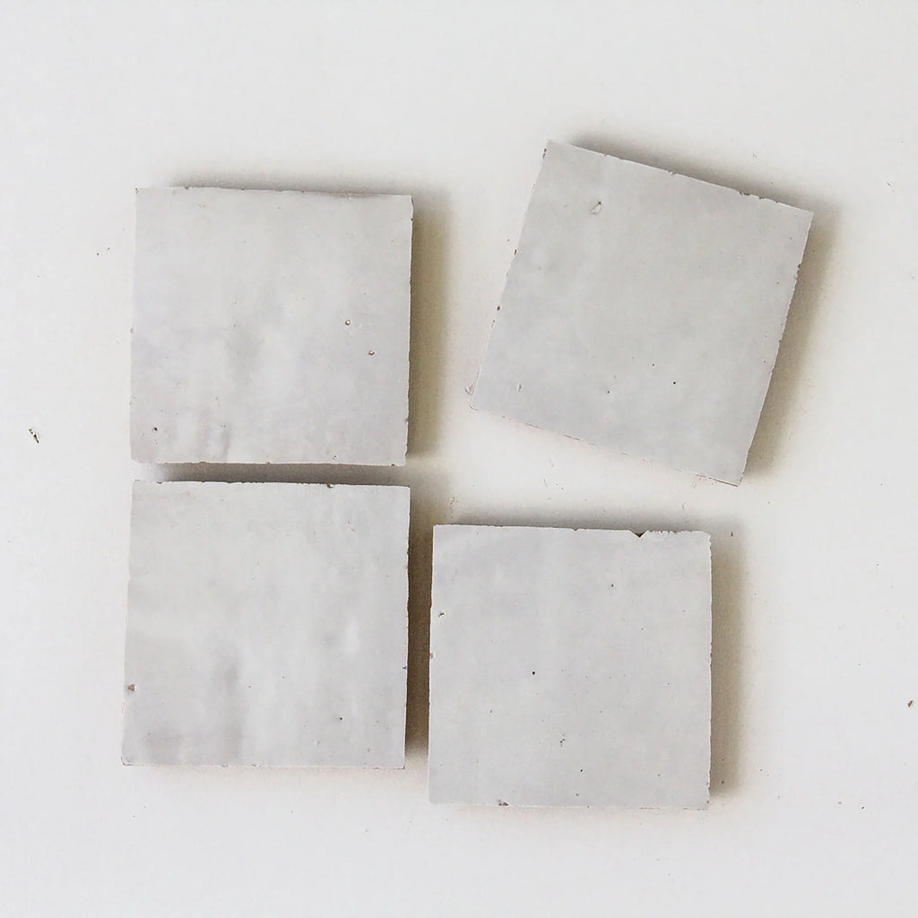 Tiles of Ezra Moroccan Zellige-SNOW-4x4 (Carton)