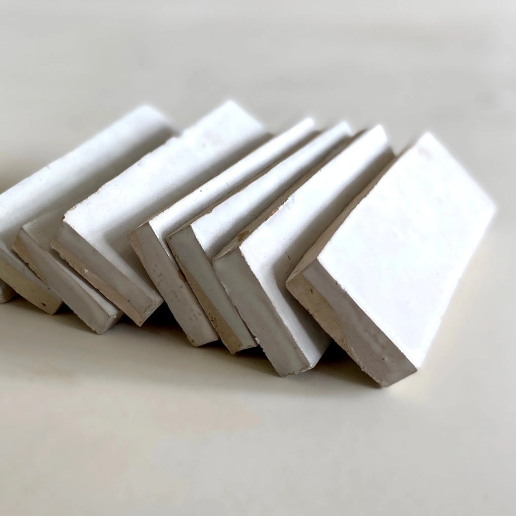 Tiles of Ezra Moroccan Zellige Thin Bejmat-SNOW-6x2 (Carton)