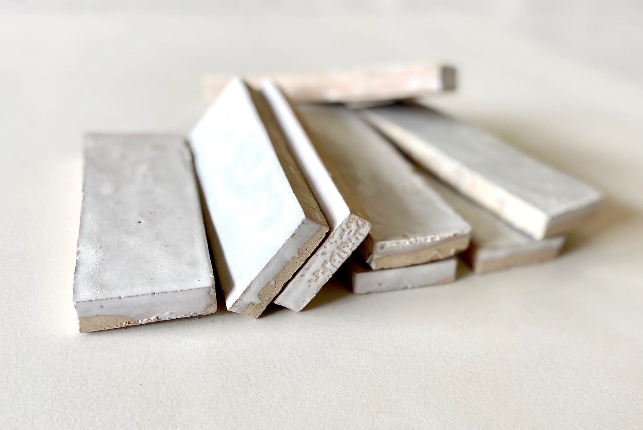 Tiles of Ezra Moroccan Zellige Thin Bejmat-SNOW-6x2 (Carton)