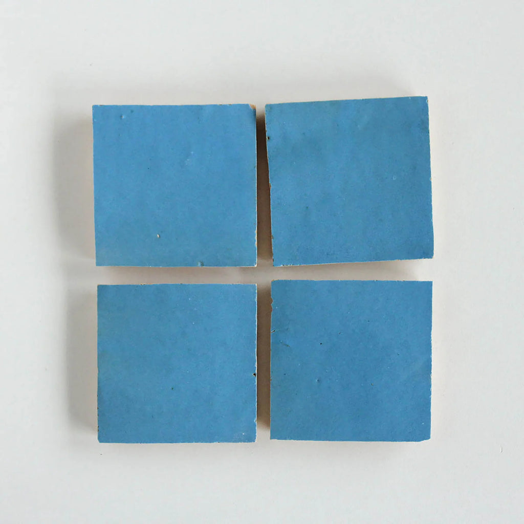 Tiles of Ezra Moroccan Zellige-TEAL-4x4 (Carton)