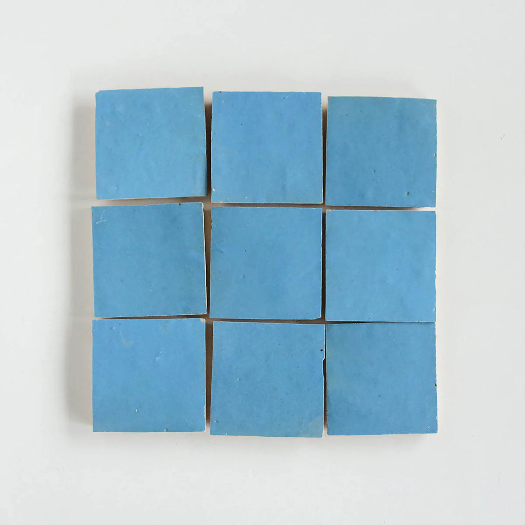 Tiles of Ezra Moroccan Zellige-TEAL-4x4 (Carton)