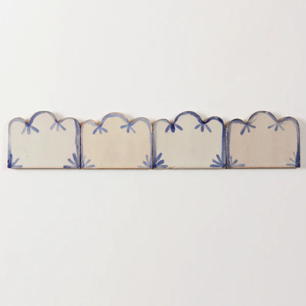 Tiles of Ezra - Amano Border - TRES- Azul (Carton)