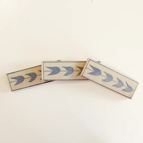 Tiles of Ezra - Amano Border - Tulip Azul 4 x 3 (Carton)
