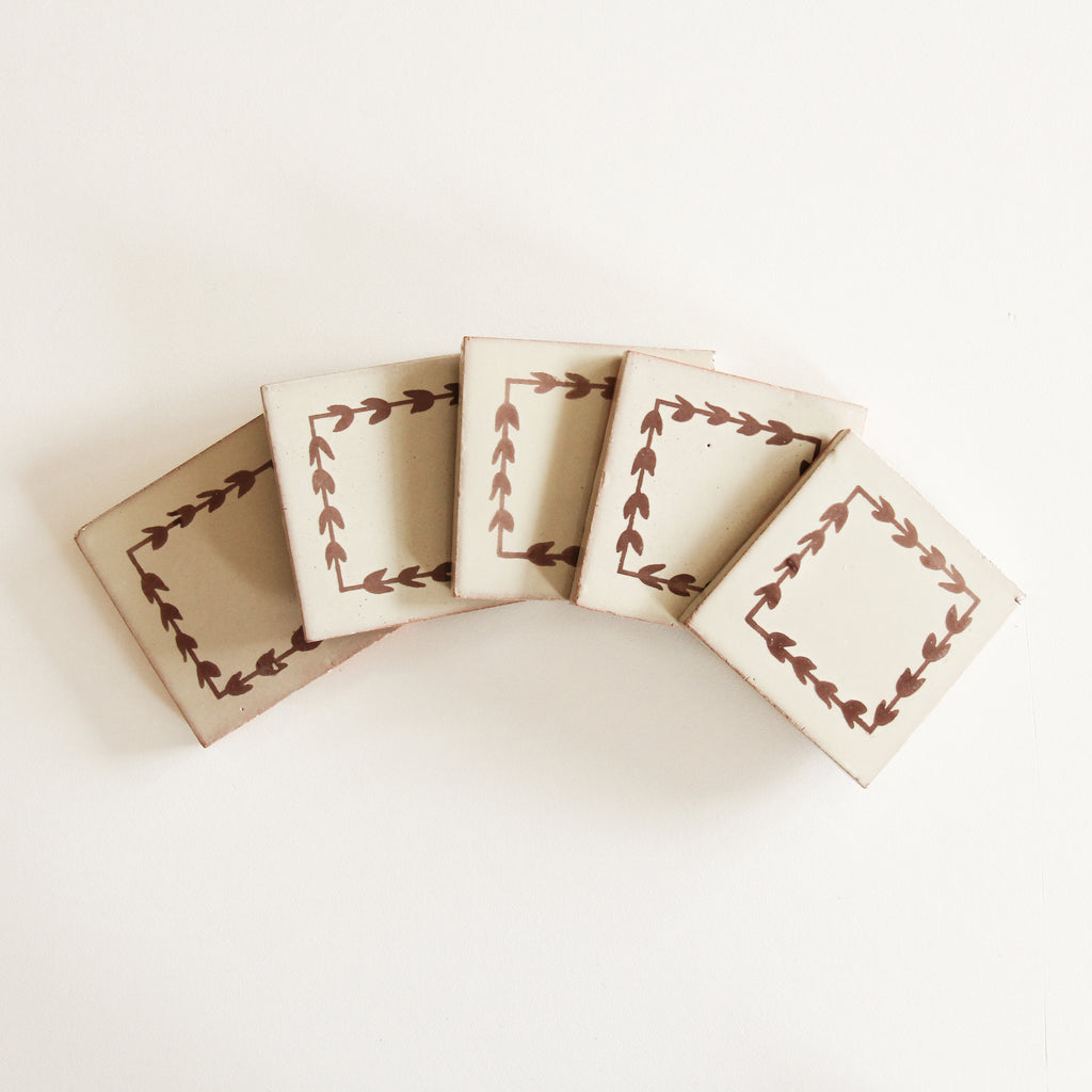 Tiles of Ezra - Amano - Tulip Chocolate-4x4 (Carton)