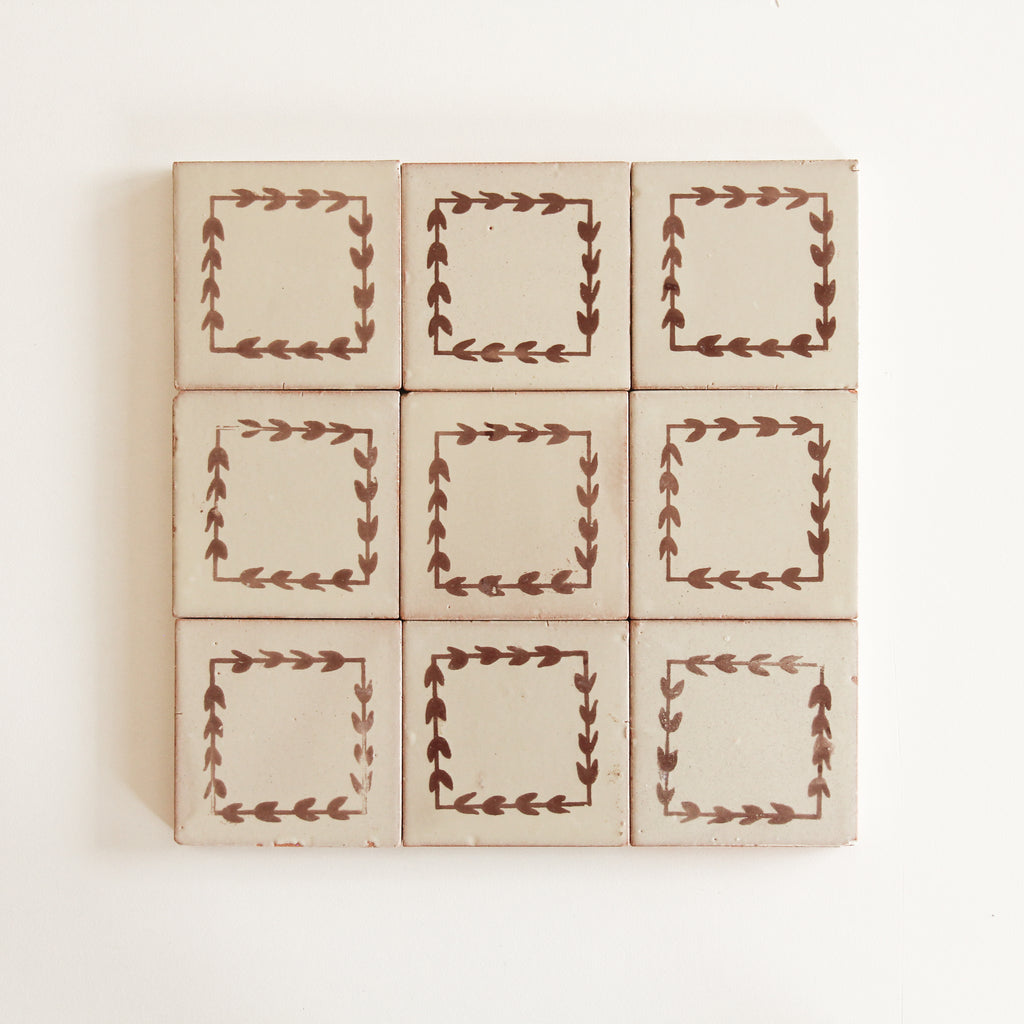 Tiles of Ezra - Amano - Tulip Chocolate-4x4 (Carton)